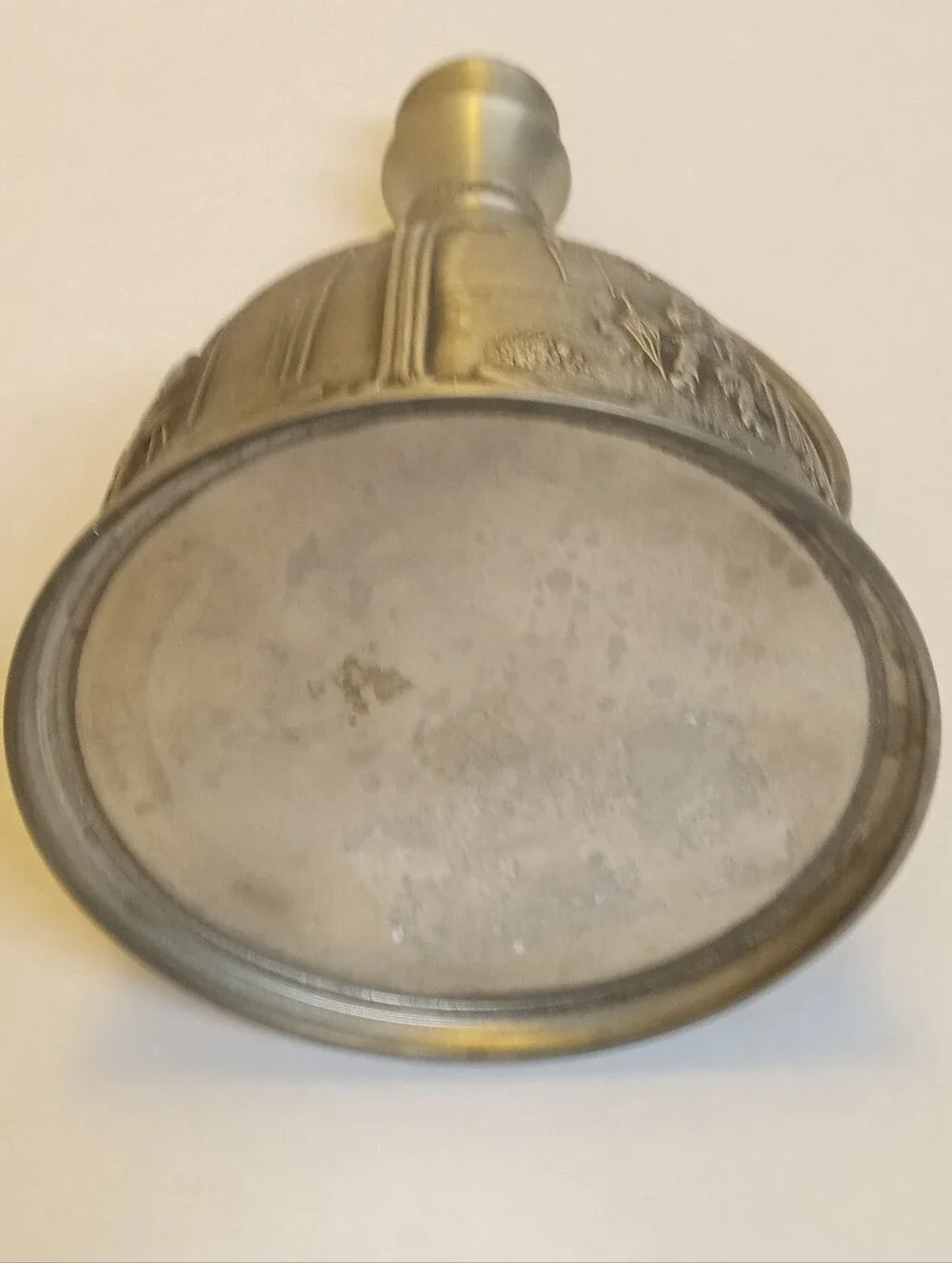 Vintage German pewter decanter produced by the maker SKS Zinn (marked 